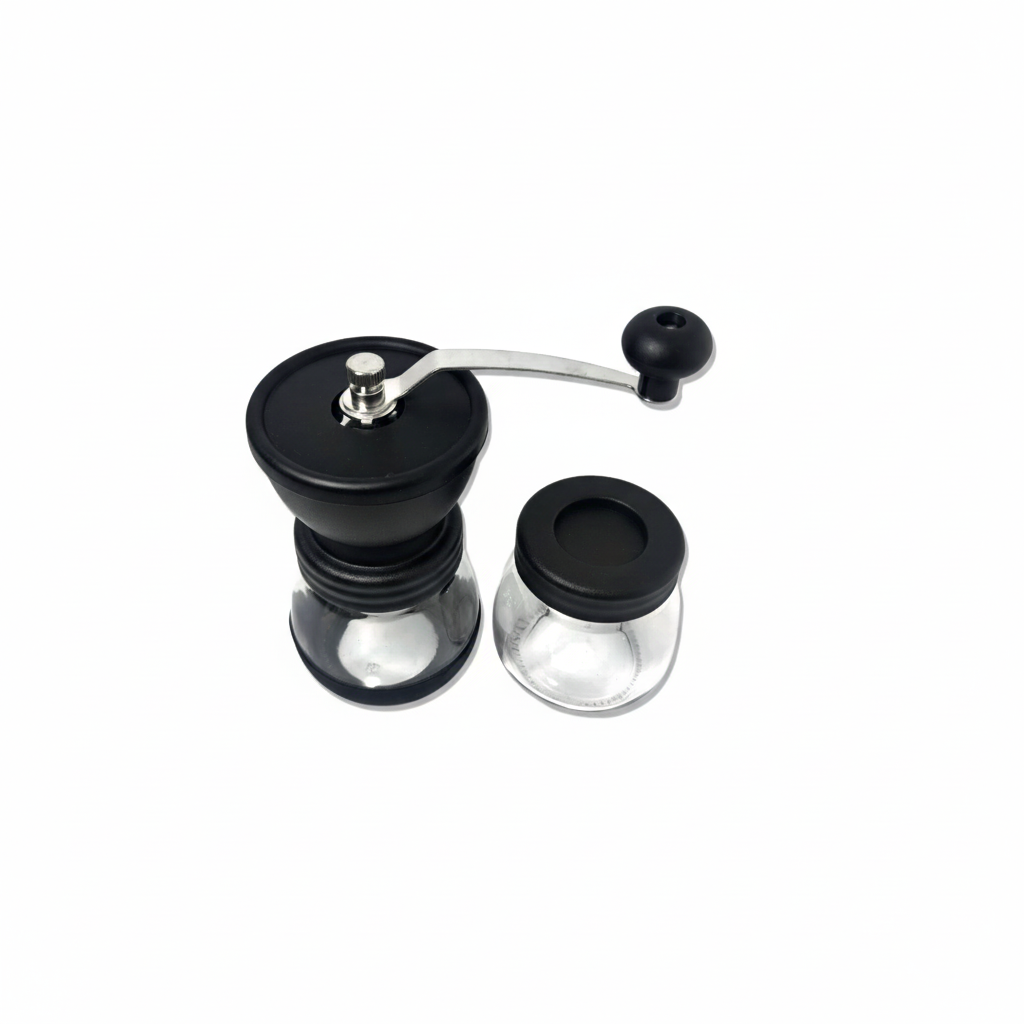 Molino manual de vidrio - doble recipiente