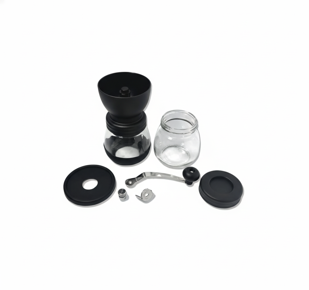 Molino manual de vidrio - doble recipiente